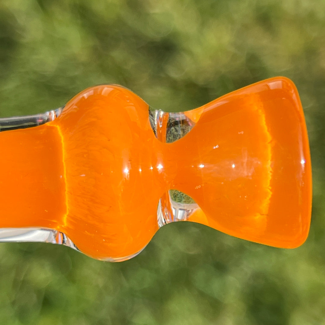 Juicy Tangerine Chillum Glass Pipe Schutz Glass   