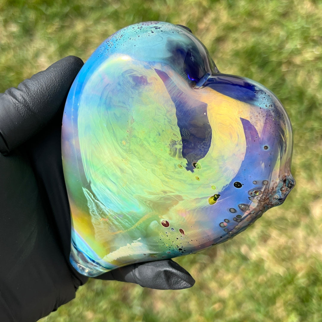 Abstract Watercolor Heart Pipe Glass Pipe Street Kitty Glass   