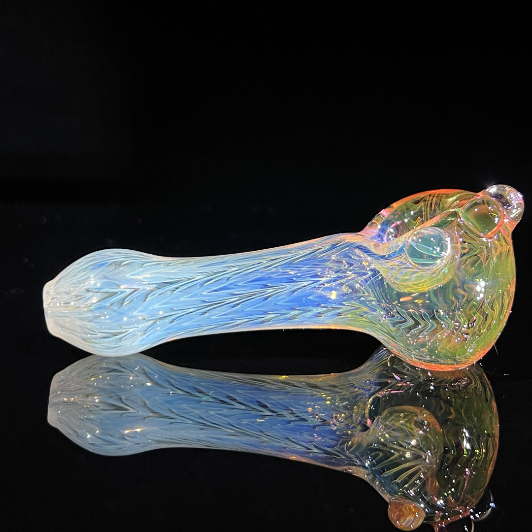 Wrap N Rake Fume Spoon Glass Pipe KRA Glass   