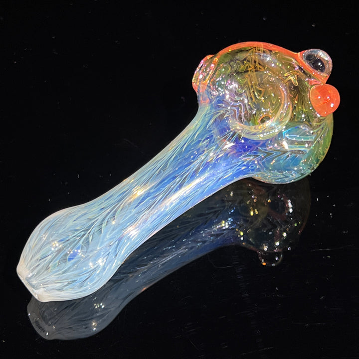 Wrap N Rake Fume Spoon Glass Pipe KRA Glass   