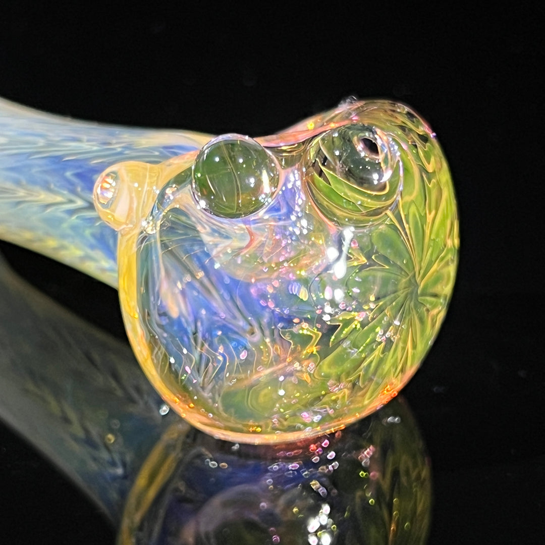 Wrap N Rake Fume Spoon Glass Pipe KRA Glass   