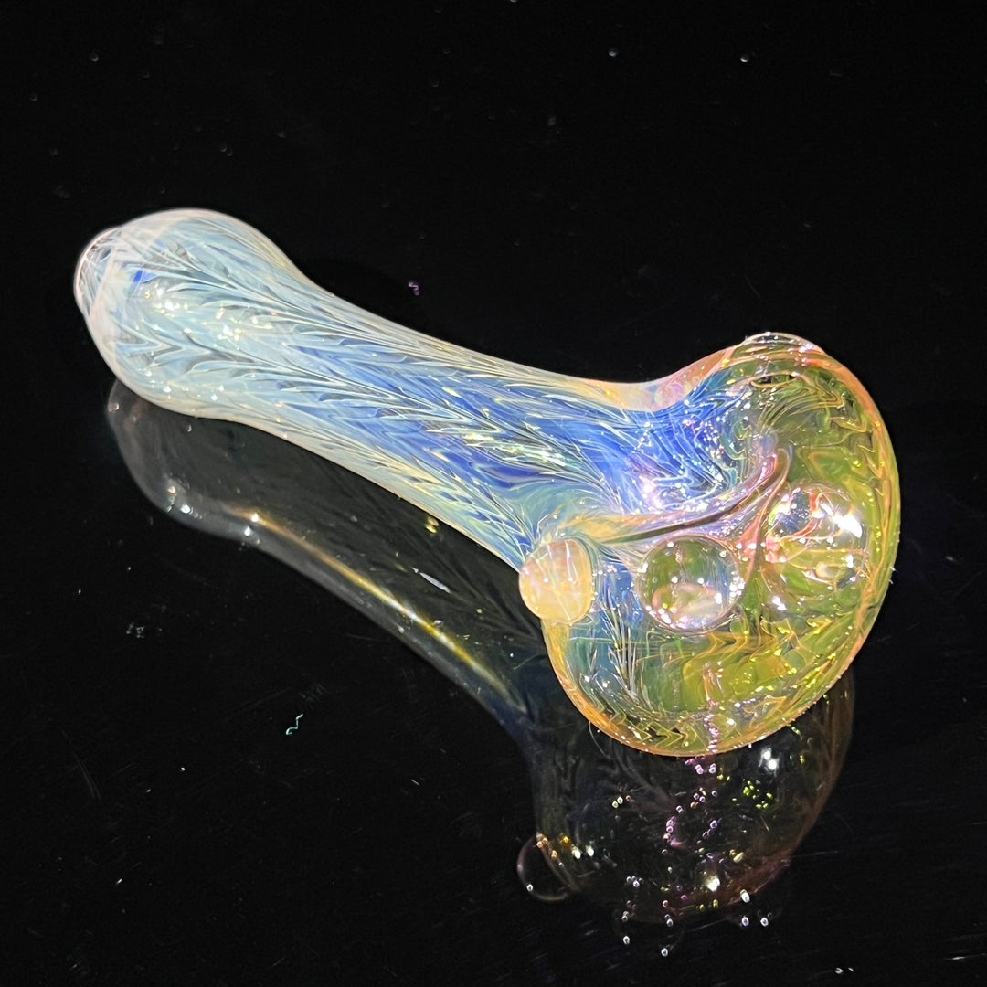 Wrap N Rake Fume Spoon Glass Pipe KRA Glass   