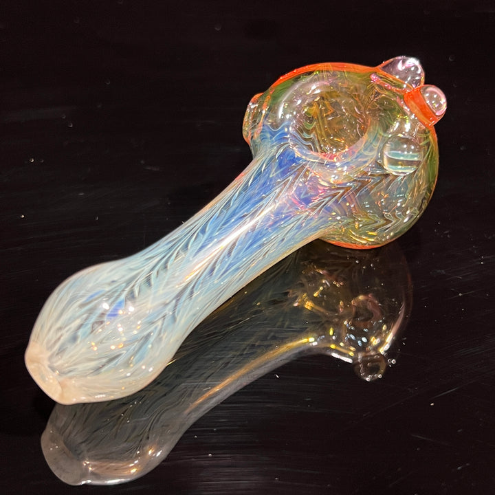 Wrap N Rake Fume Spoon Glass Pipe KRA Glass   