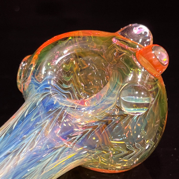 Wrap N Rake Fume Spoon Glass Pipe KRA Glass   