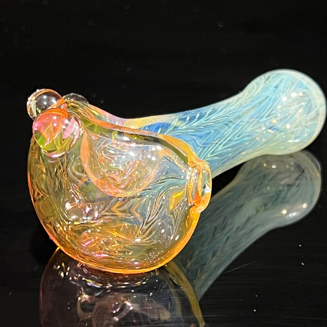 Wrap N Rake Fume Spoon Glass Pipe KRA Glass   