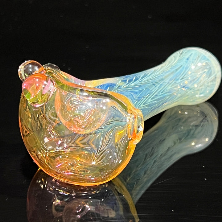 Wrap N Rake Fume Spoon Glass Pipe KRA Glass   