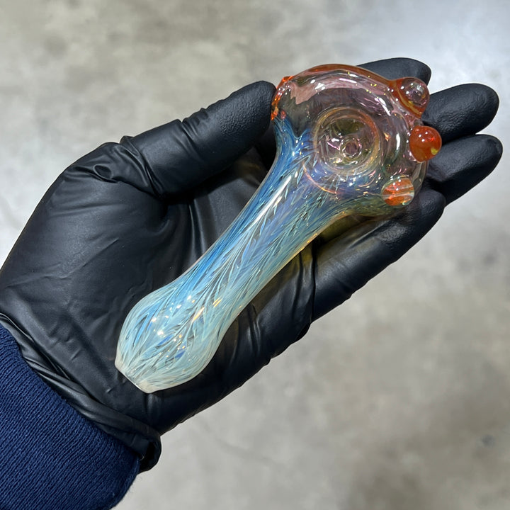 Wrap N Rake Fume Spoon Glass Pipe KRA Glass   