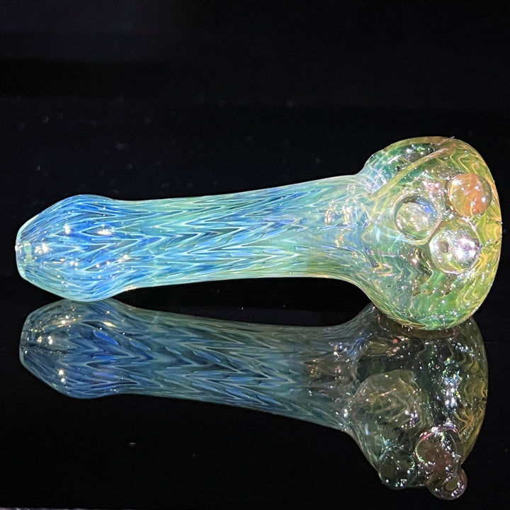 Wrap N Rake Fume Spoon Glass Pipe KRA Glass   