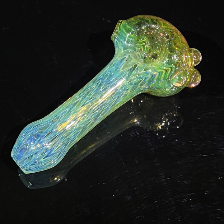 Wrap N Rake Fume Spoon Glass Pipe KRA Glass   