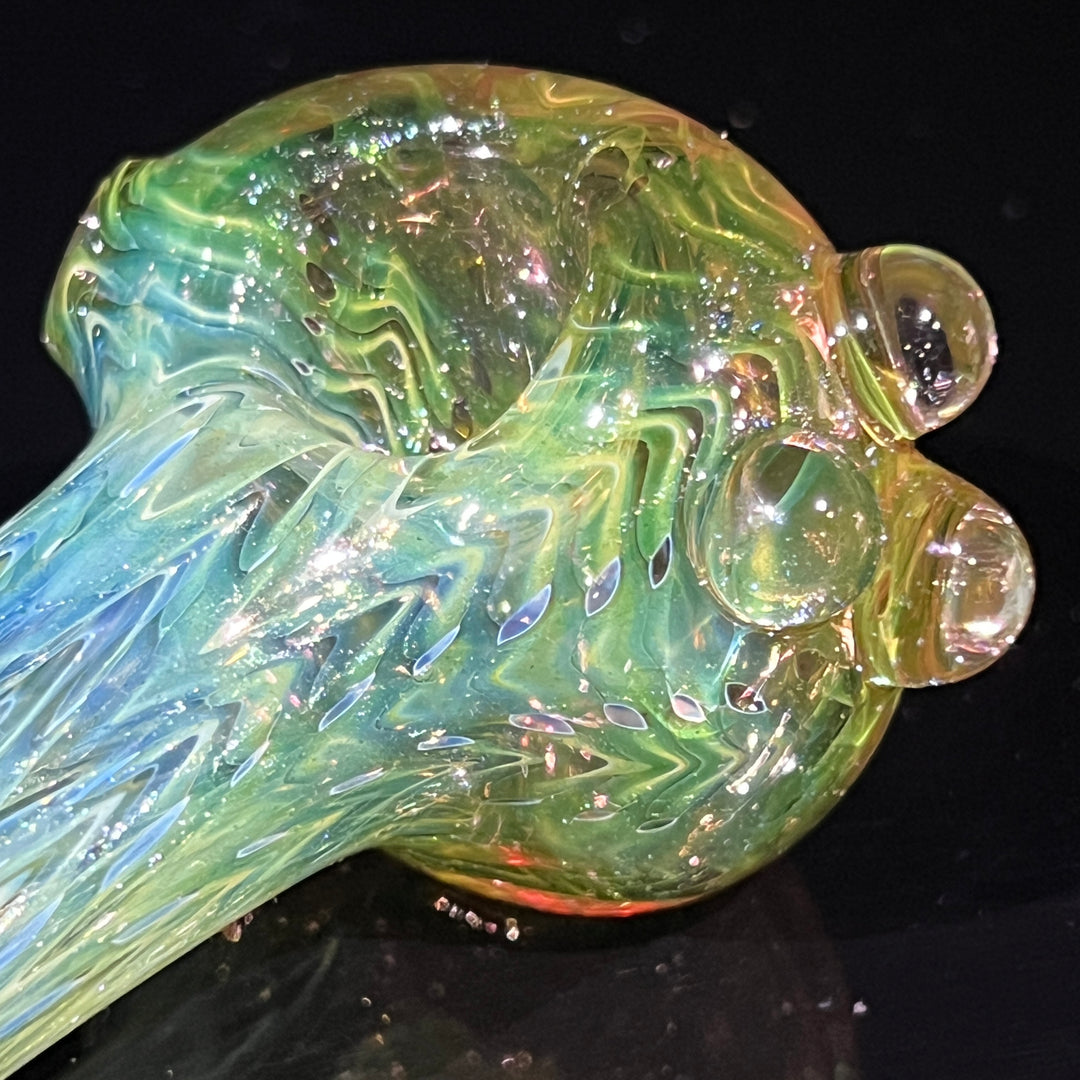 Wrap N Rake Fume Spoon Glass Pipe KRA Glass   