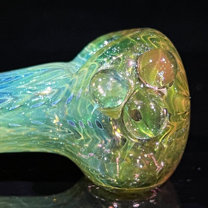 Wrap N Rake Fume Spoon Glass Pipe KRA Glass   