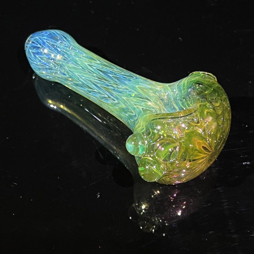 Wrap N Rake Fume Spoon Glass Pipe KRA Glass   