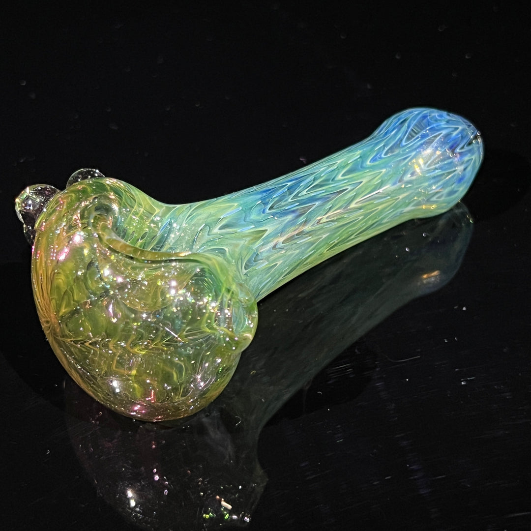 Wrap N Rake Fume Spoon Glass Pipe KRA Glass   