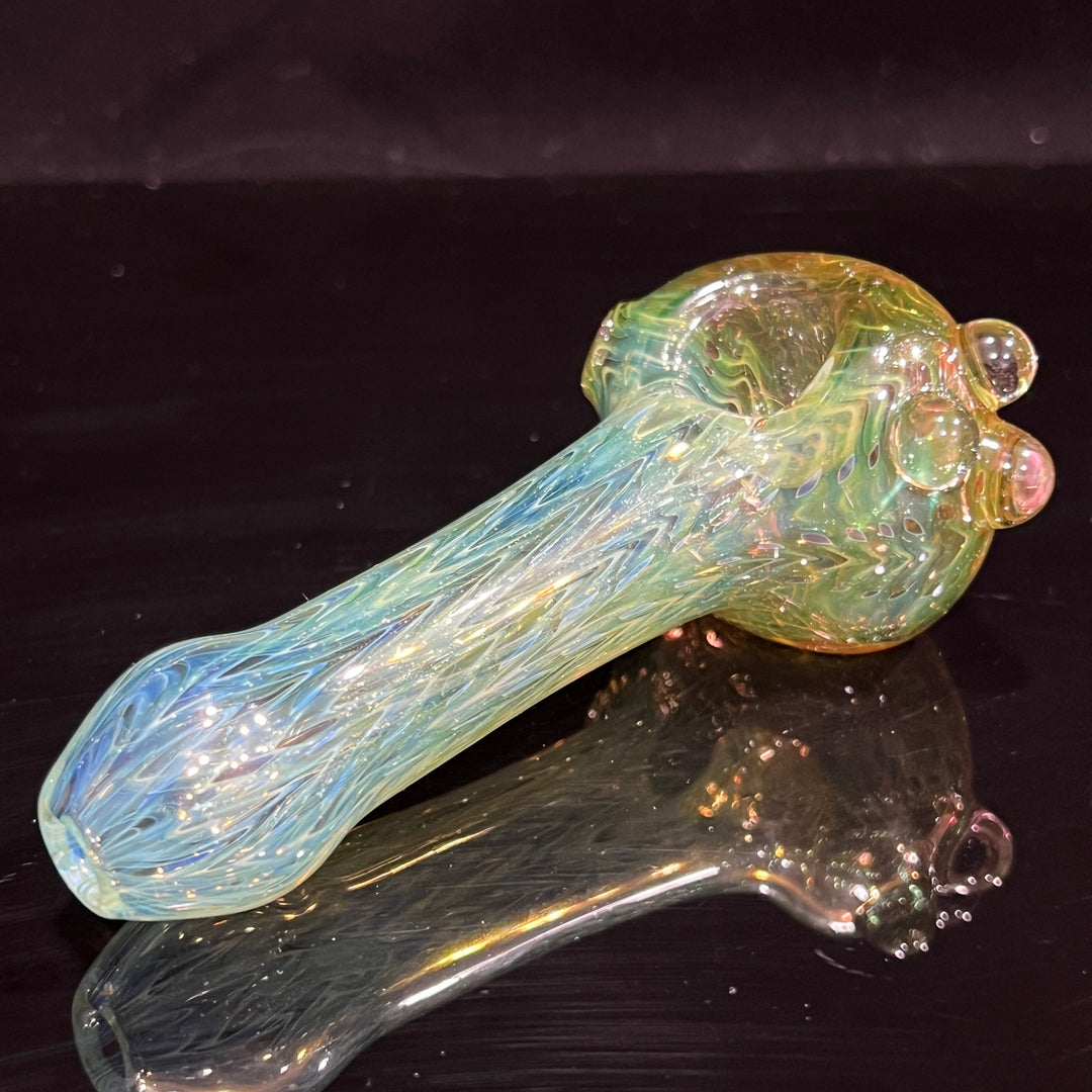 Wrap N Rake Fume Spoon Glass Pipe KRA Glass   