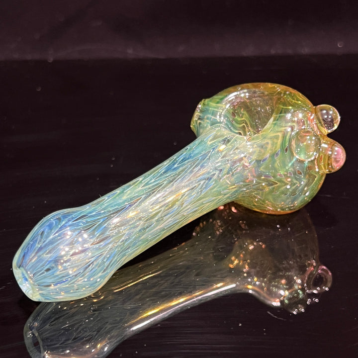 Wrap N Rake Fume Spoon Glass Pipe KRA Glass   