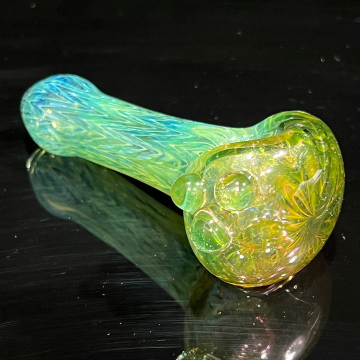 Wrap N Rake Fume Spoon Glass Pipe KRA Glass   