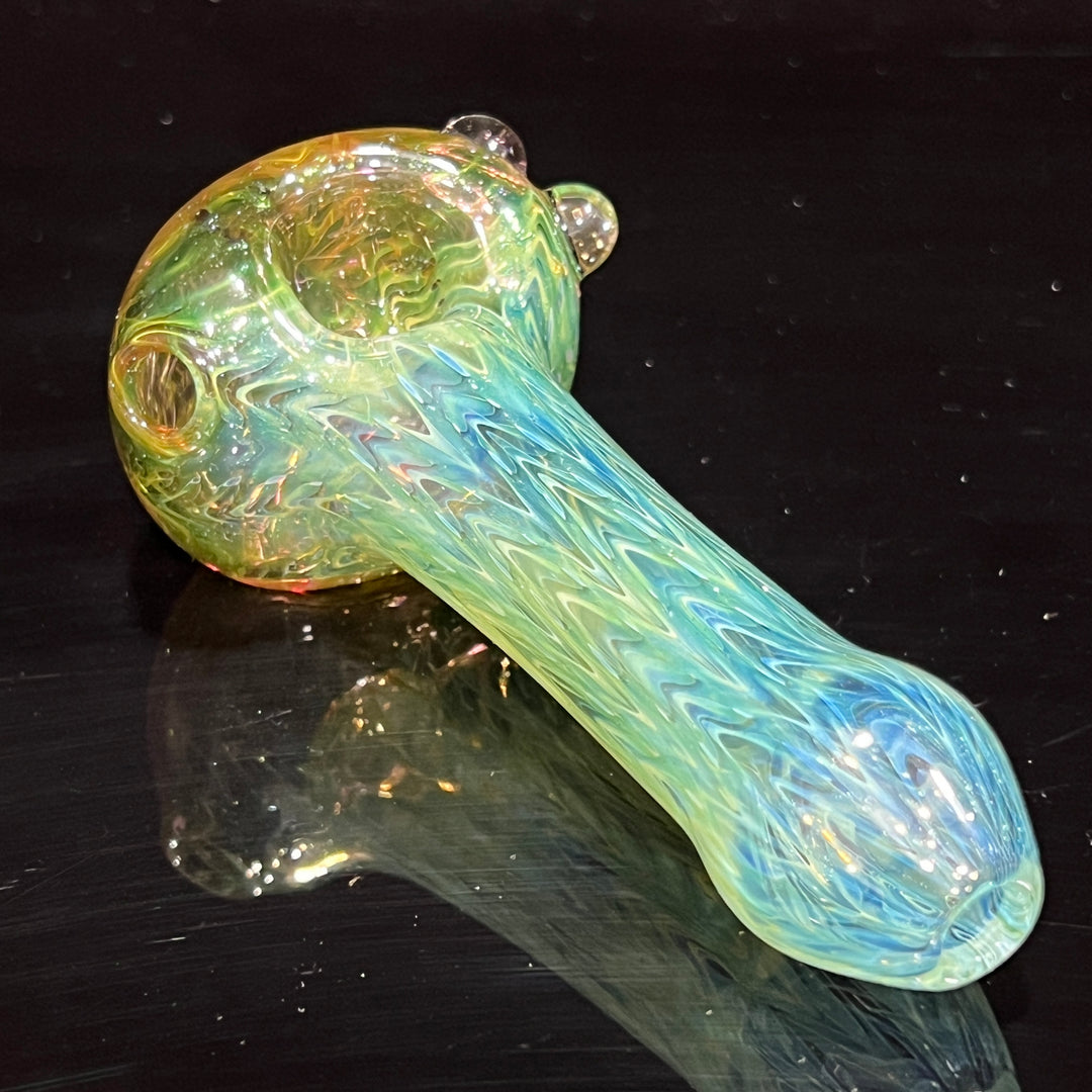 Wrap N Rake Fume Spoon Glass Pipe KRA Glass   