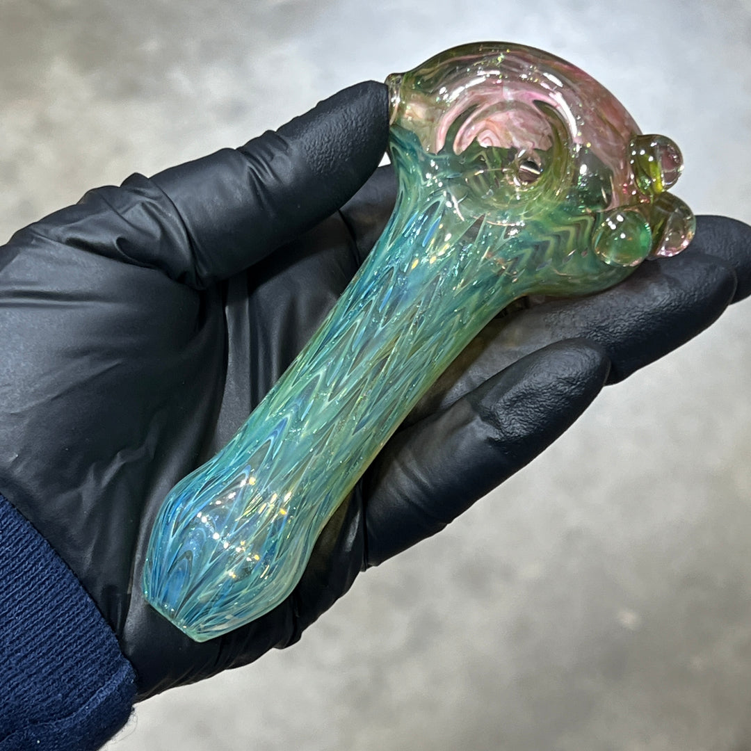 Wrap N Rake Fume Spoon Glass Pipe KRA Glass   