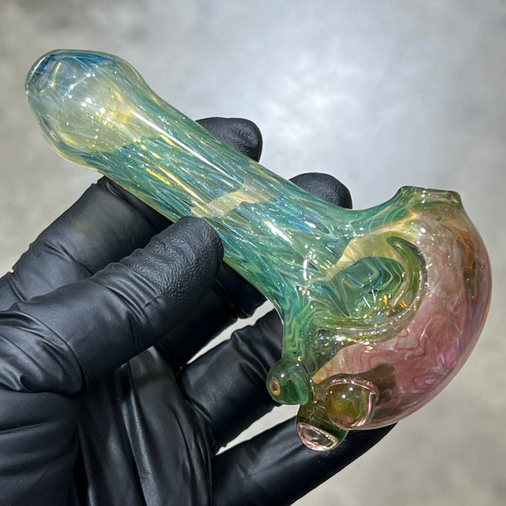 Wrap N Rake Fume Spoon Glass Pipe KRA Glass   