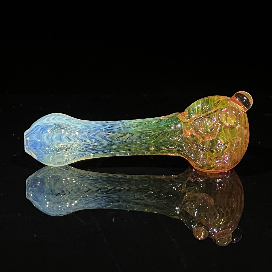 Wrap N Rake Fume Spoon Glass Pipe KRA Glass   