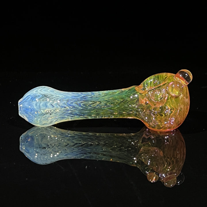 Wrap N Rake Fume Spoon Glass Pipe KRA Glass   