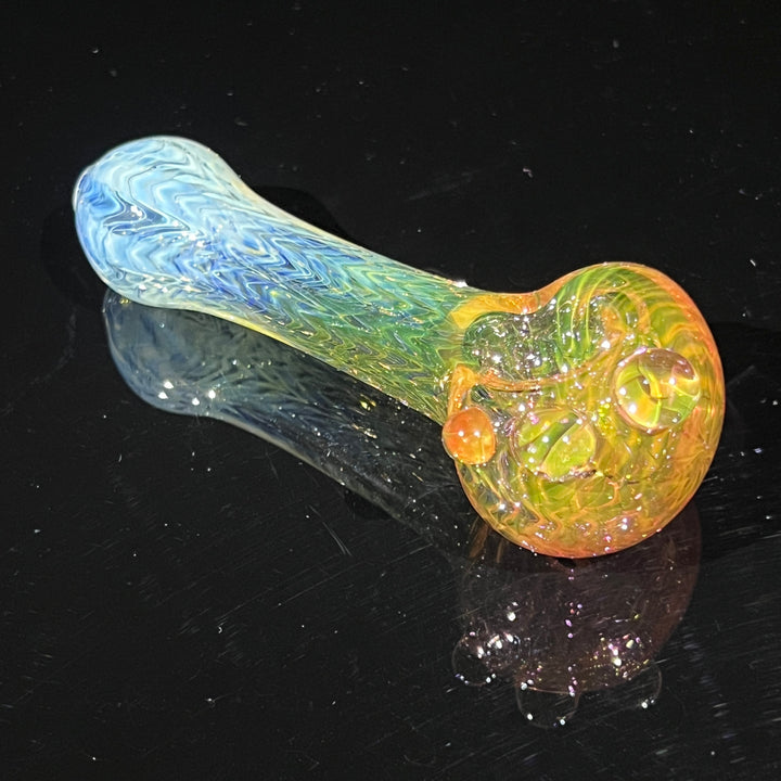 Wrap N Rake Fume Spoon Glass Pipe KRA Glass   