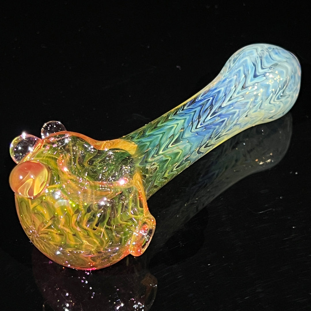 Wrap N Rake Fume Spoon Glass Pipe KRA Glass   