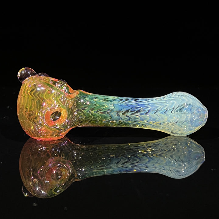 Wrap N Rake Fume Spoon Glass Pipe KRA Glass   