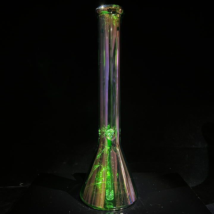 16" Translucent Beaker Bong - Green Glass Pipe TG   