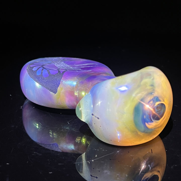 Carved Butterfly Pipe Glass Pipe Street Kitty Glass   