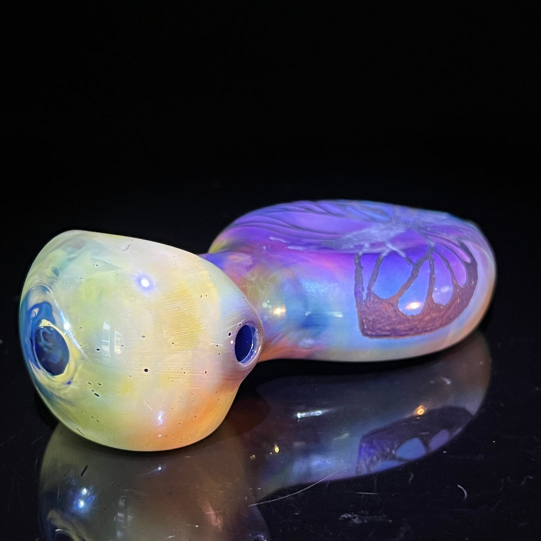 Carved Butterfly Pipe Glass Pipe Street Kitty Glass   