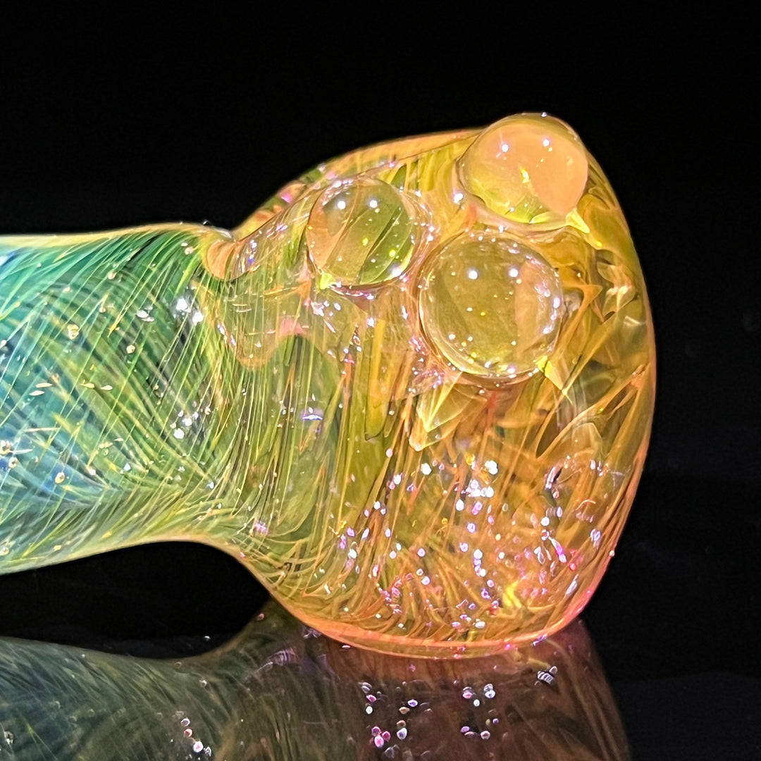 Wrap N Rake Fume Spoon Glass Pipe KRA Glass   