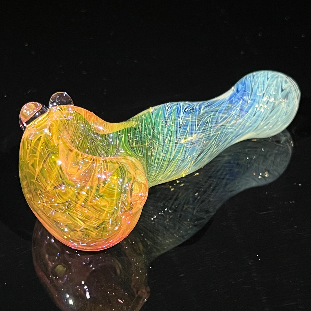 Wrap N Rake Fume Spoon Glass Pipe KRA Glass   