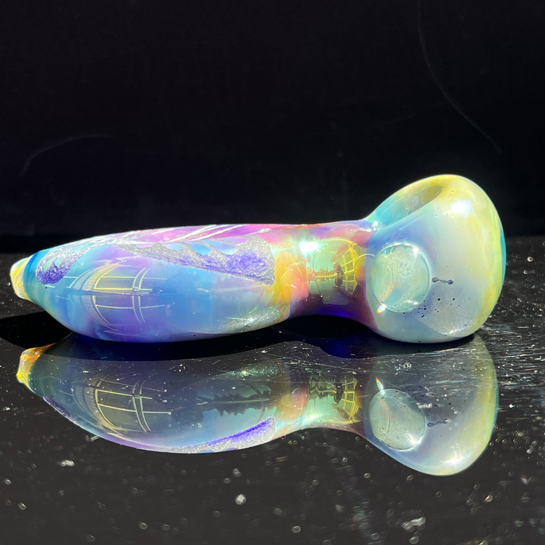 Carved Butterfly Pipe Glass Pipe Street Kitty Glass   