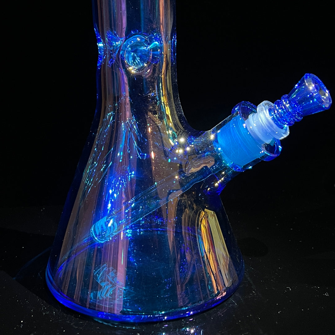 16" Translucent Beaker Bong - Blue Glass Pipe TG   