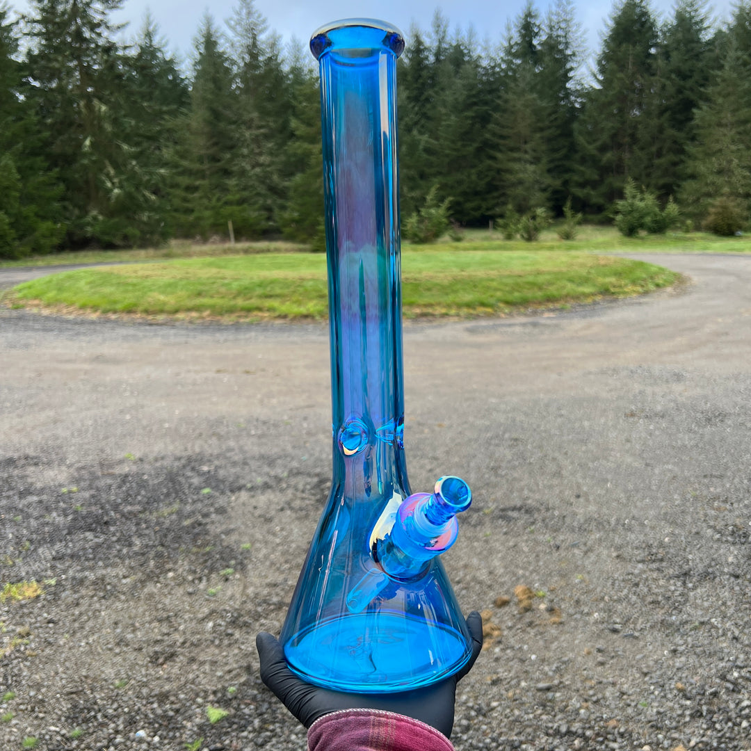 16" Translucent Beaker Bong - Blue Glass Pipe TG   