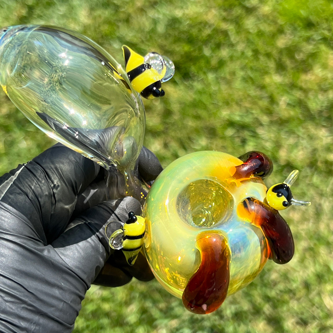 Honey Pot Sherlock Glass Pipe Street Kitty Glass   