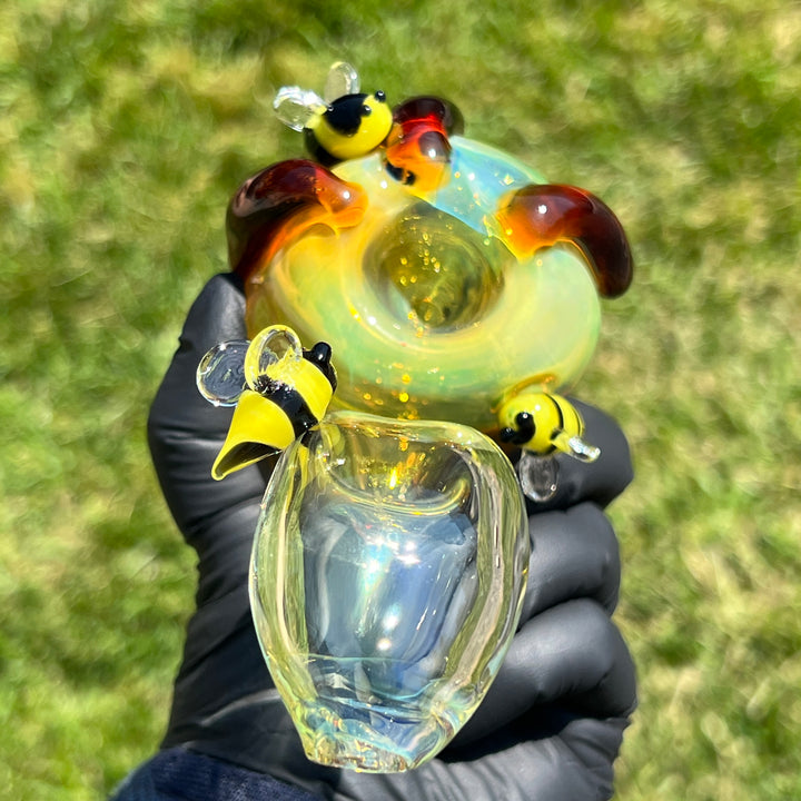 Honey Pot Sherlock Glass Pipe Street Kitty Glass   