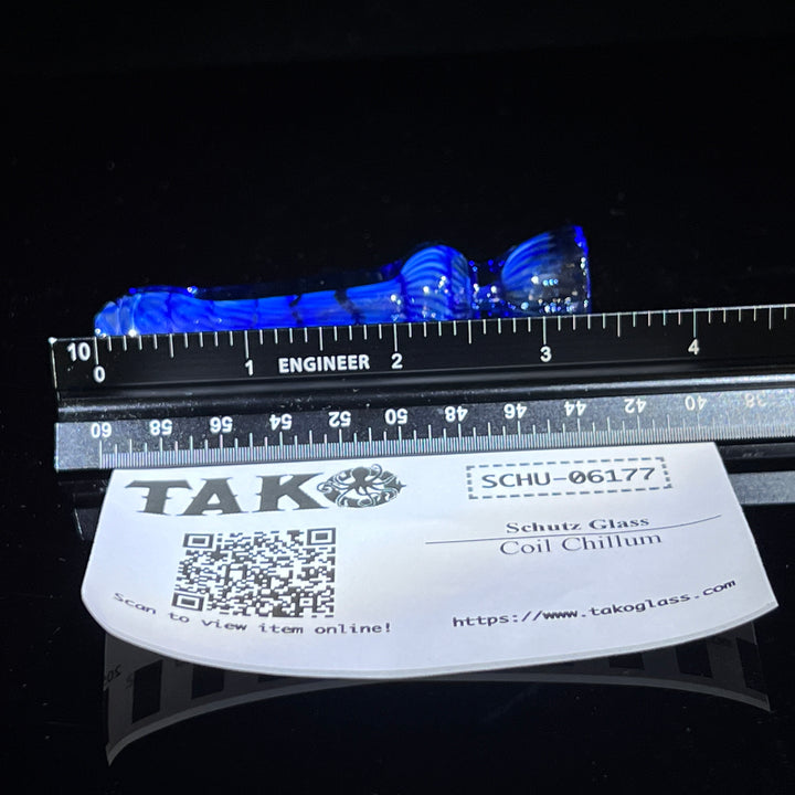Coil Chillum Glass Pipe Schutz Glass   