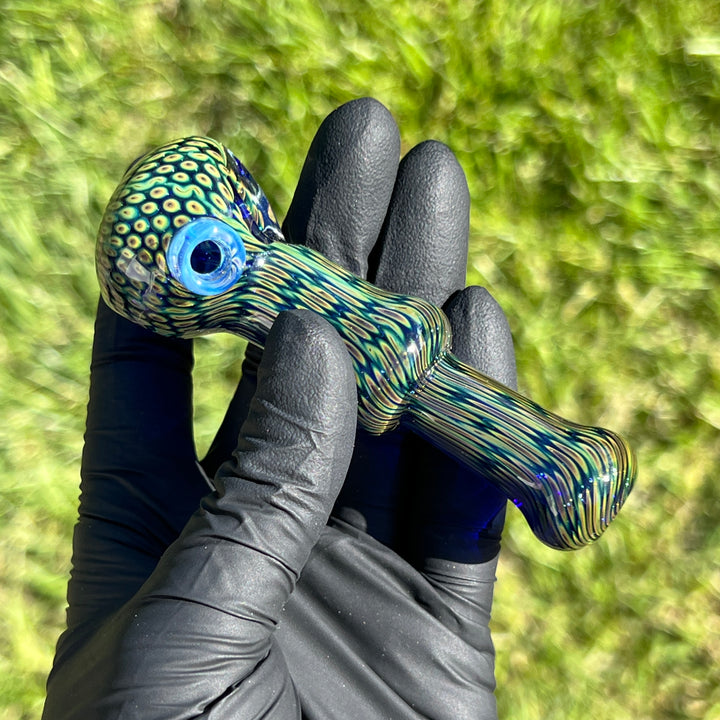 Snakeskin Spoon Small Glass Pipe Firekist Glass   