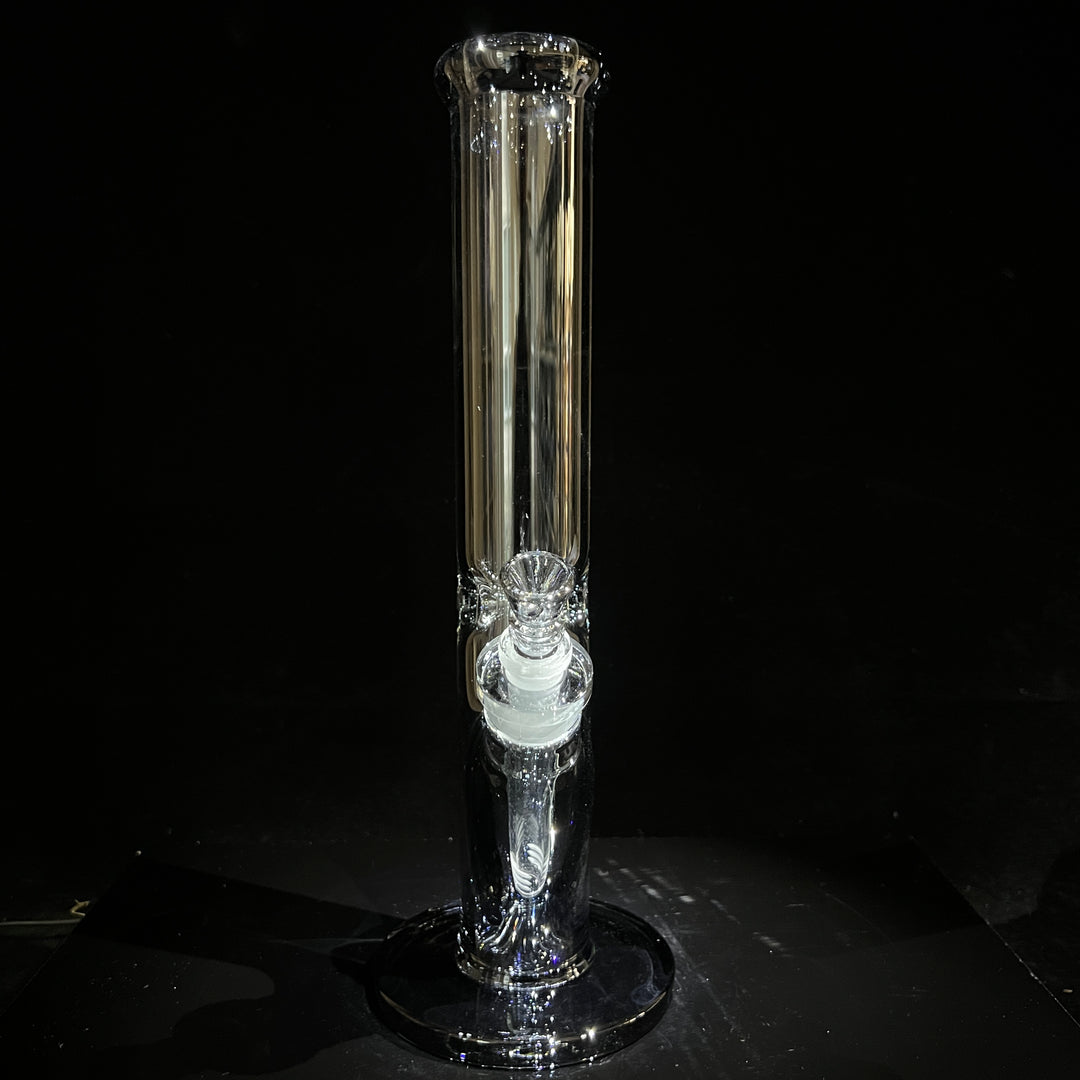 14" Translucent Straight Tube Bong - Grey Glass Pipe TG   