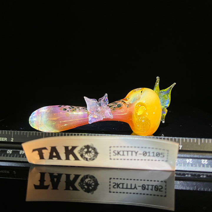 Butterfly Spoon Glass Pipe Street Kitty Glass   