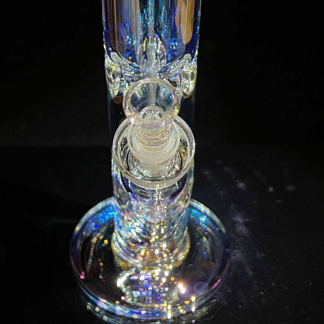 14" Translucent Straight Tube Bong Glass Pipe TG   