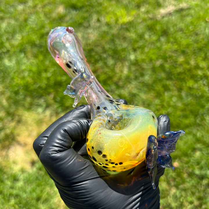 Butterfly Spoon Glass Pipe Street Kitty Glass   