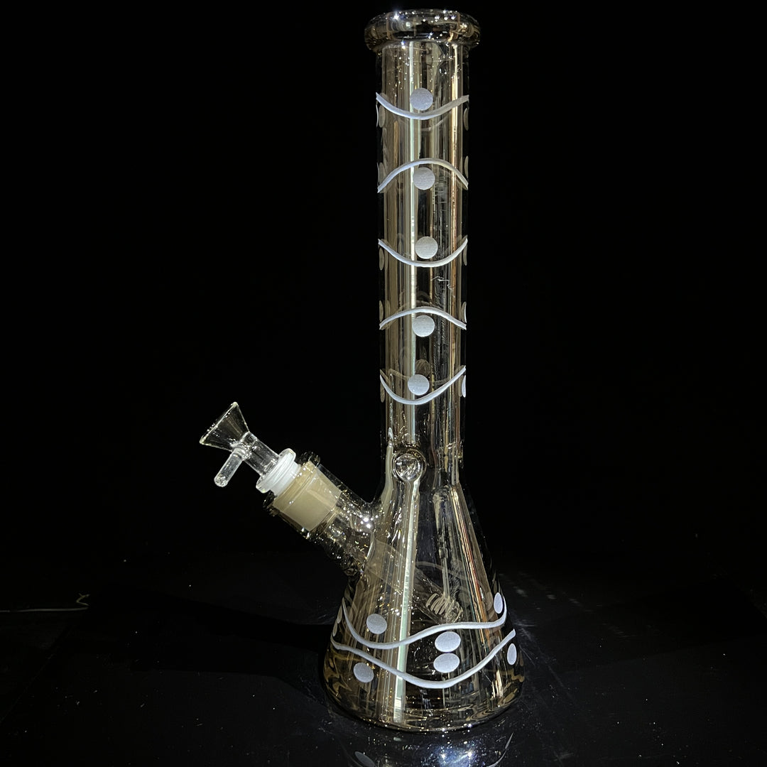 12" Domino Beaker Bong Glass Pipe TG   