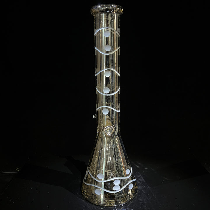 12" Domino Beaker Bong Glass Pipe TG   