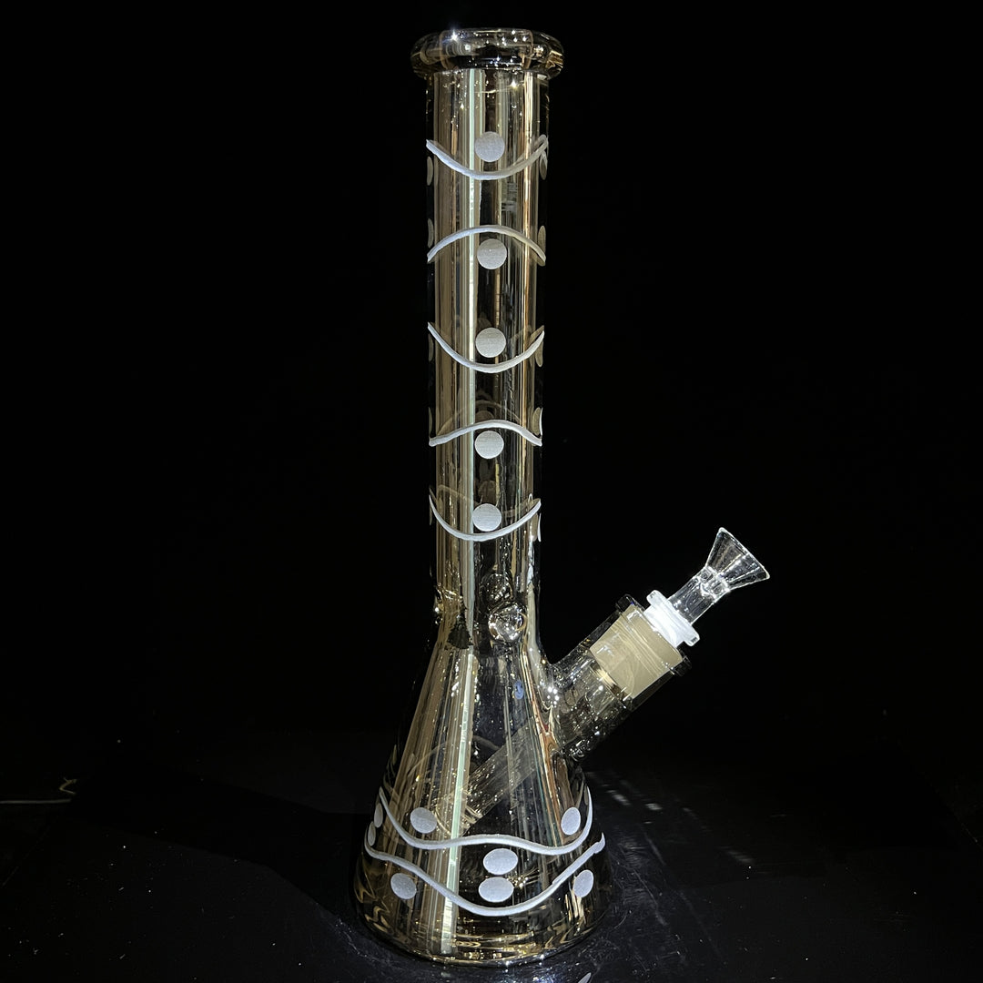 12" Domino Beaker Bong Glass Pipe TG   