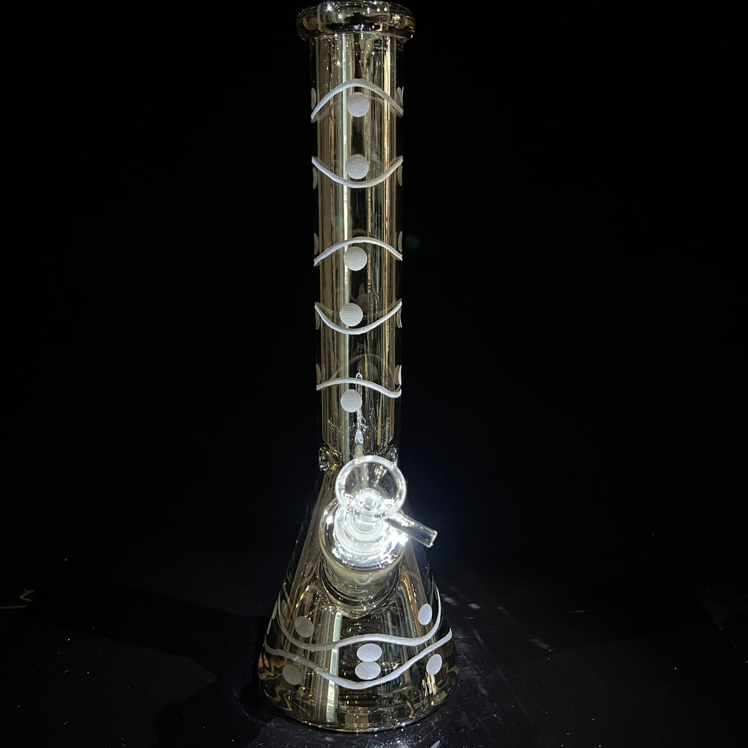 12" Domino Beaker Bong Glass Pipe TG   