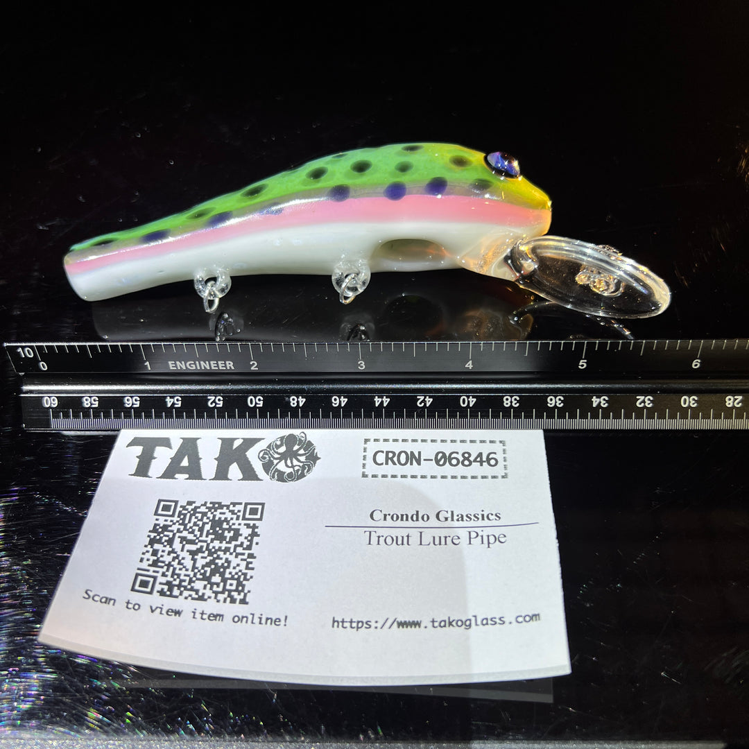 Trout Lure Pipe Glass Pipe Crondo Glassics   