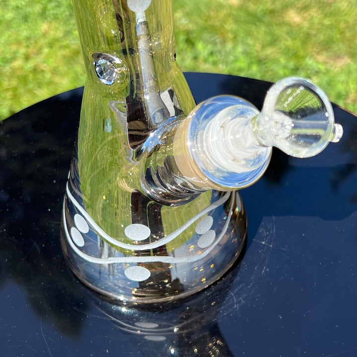 12" Domino Beaker Bong Glass Pipe TG   